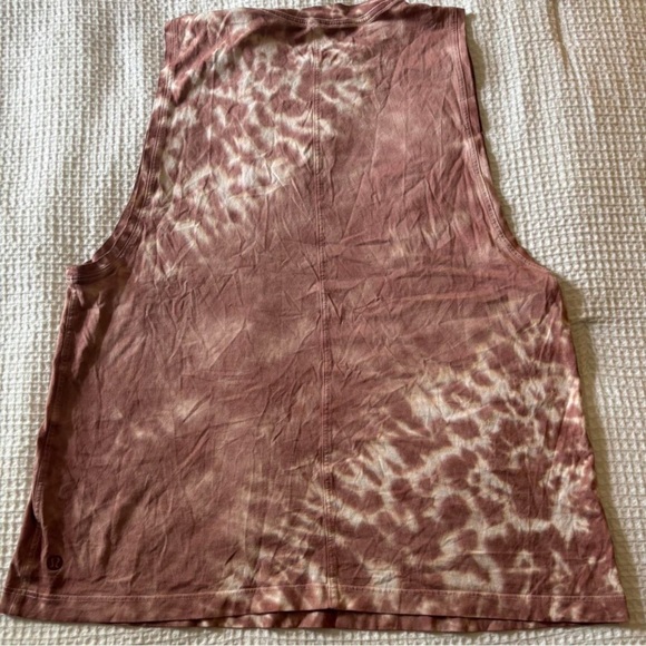 Lululemon All Yours Tank in Marmoleado Tie Dye Ancient Copper Size 8 / 10 - Picture 6 of 8